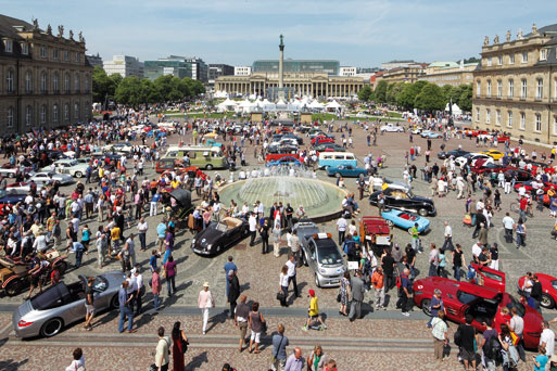125 Jahre Auto, die Eröffnungsveranstaltung zum Automobilsommer 2011 auf dem Schlossplatz 125 jahre auto automobilsommer 2011 gross