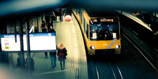 stadtbahn der ssb klein
